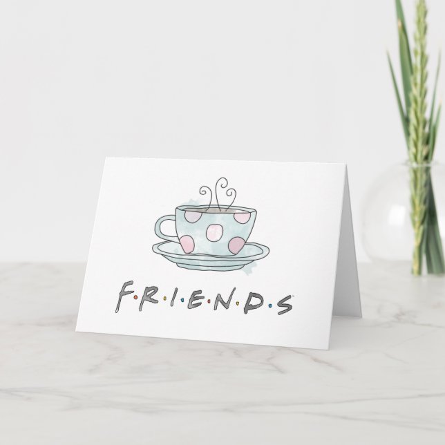 Carte FRIENDS™| Aquarelle de la bouillie de café (Devant)