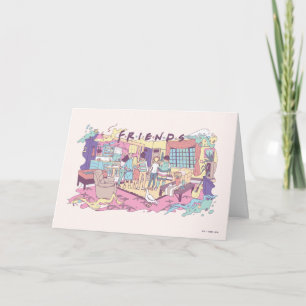 Carte FRIENDS™   Dessin animé d'appartement