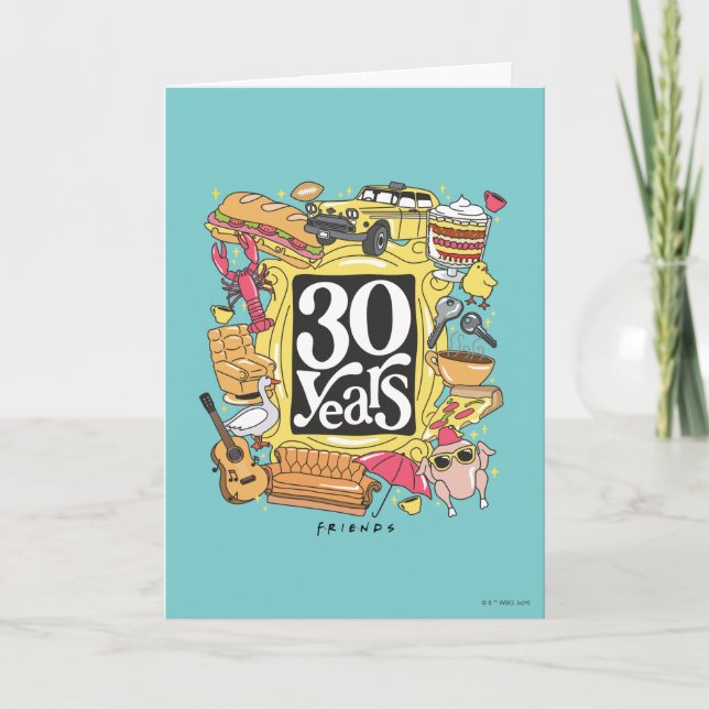 Carte FRIENDS™ | Graphisme 30 ans (Devant)