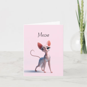 Carte Frisky Kitty Chat