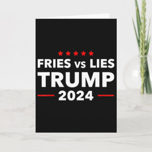 Carte Frites contre mensonges Trump 2024 Frites français