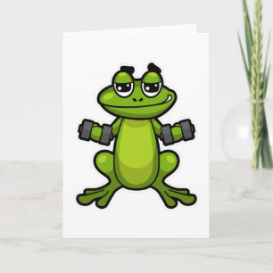 Carte Frog à Biceps entraînement avec Dumbbells