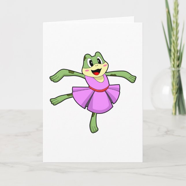 Carte Frog Ballet Dance (Devant)