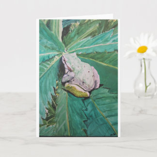 Carte "Frog on Green" par AlarsenArtist