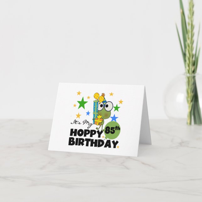 Carte Froggie Hoppy 85e anniversaire (Devant)