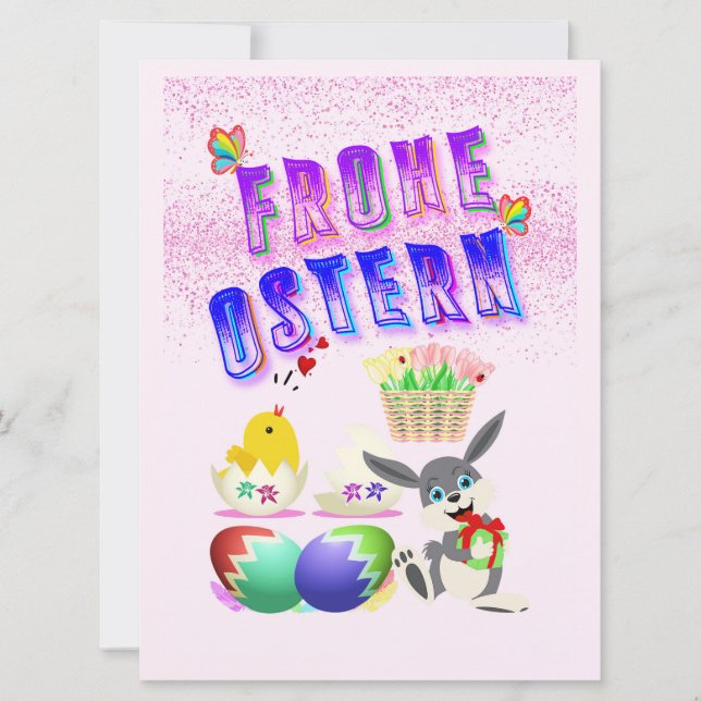 Carte Frohe Ostern (Devant)