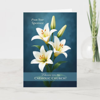Carte From Sponsor Welcome to the Catholic Church Lilies