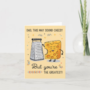 Carte Fromage Cheesy Papa Drôle Fête des pères d'anniver