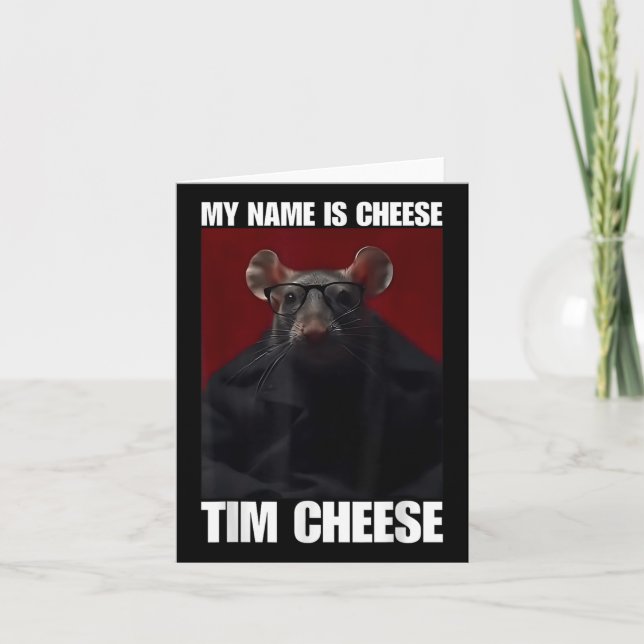 Carte Fromage Tim - Mème Brainrot (Devant)