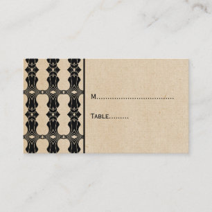 Carte frontière Ebony Art Déco