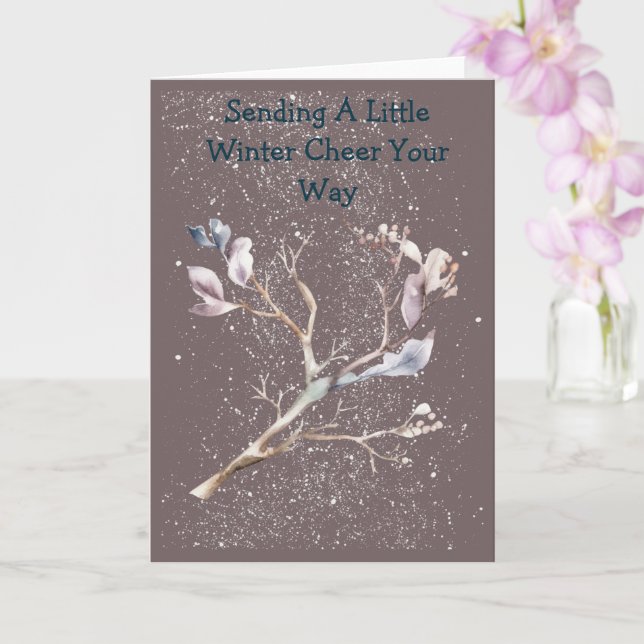 Carte Frosty Fun Soft Color Greeting Card (Orchidée)