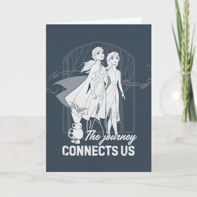 Carte Frozen 2 : Anna & Elsa | Le voyage nous connecte (Devant)