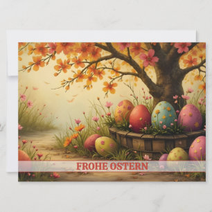 Carte Frühlingsblütenzauber mit Ostéréierpracht