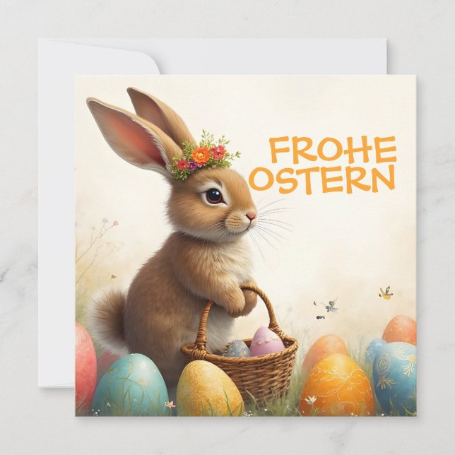 Carte Frühlingsgrüß vom Osterhasen (Devant)