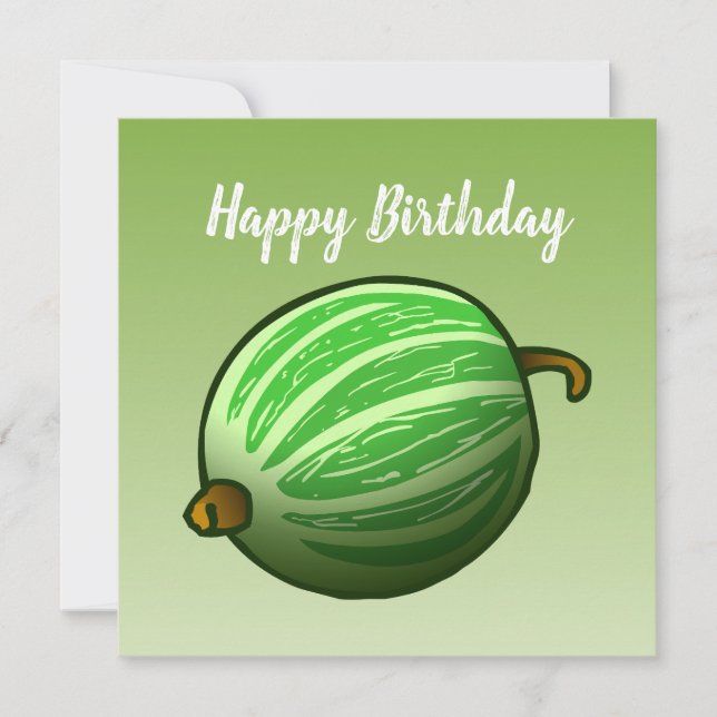 Carte Fruit de canneberge vert (Devant)