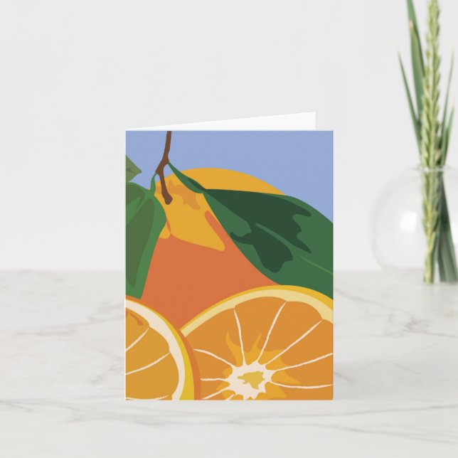Carte Fruit Note - Oranges (Devant)