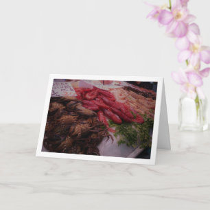 Carte Fruits de mer au Mercado Central, Valence, Espagne