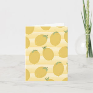 Carte Fruits d'été Fruits d'été Jaune Fête d'anniversair