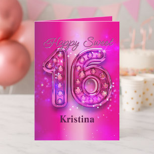 Carte Fuchsia 16e flamme d'étincelle