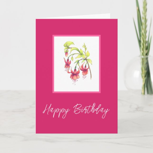 Carte Fuchsias (Devant)
