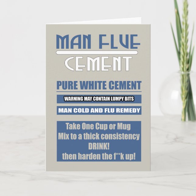 Carte Fuite Homme - Froid, Se Bien Bientôt En Bleu Et Ci (Devant)