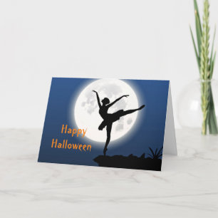 Carte Full Moon Ballet Halloween