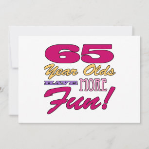Carte Fun 65e anniversaire