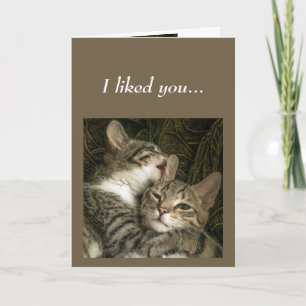 Carte Fun Anniversaire Chats Aimez-vous Garder
