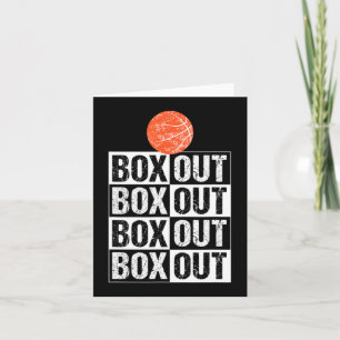 Carte Fun Basketball Coach boîte cadeau Out Dire