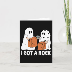 Carte Fun Boo Ghost Effrayant J'Ai Une Halloween Rock