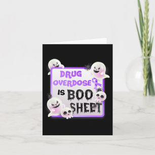 Carte Fun Boo Halloween Ghost La surdose de médicament e