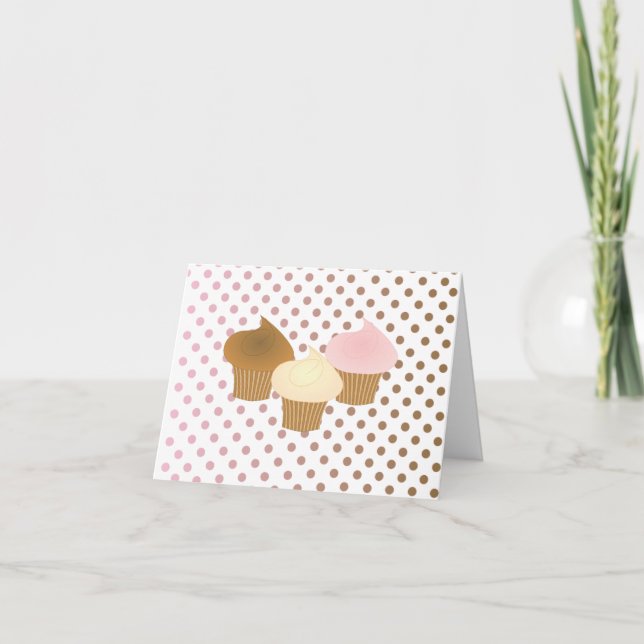 Carte Fun Cupcake Trio (Devant)
