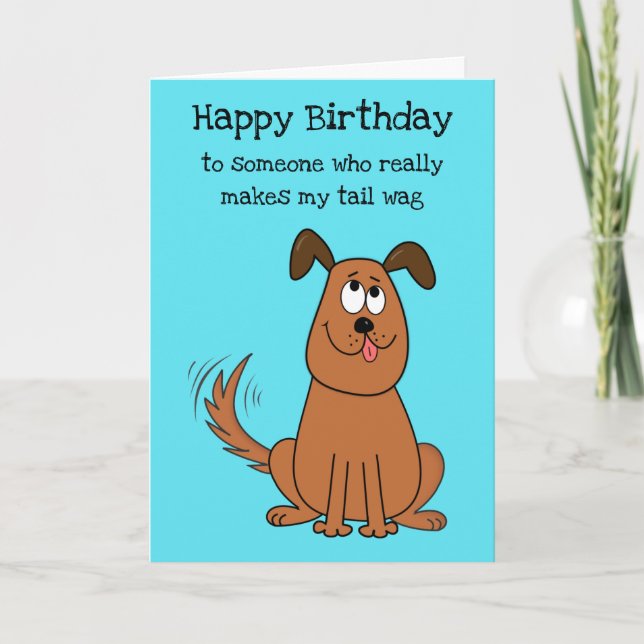 Carte Fun Dog Partenaire Amoureux Épouse Jolie Flirty An (Devant)