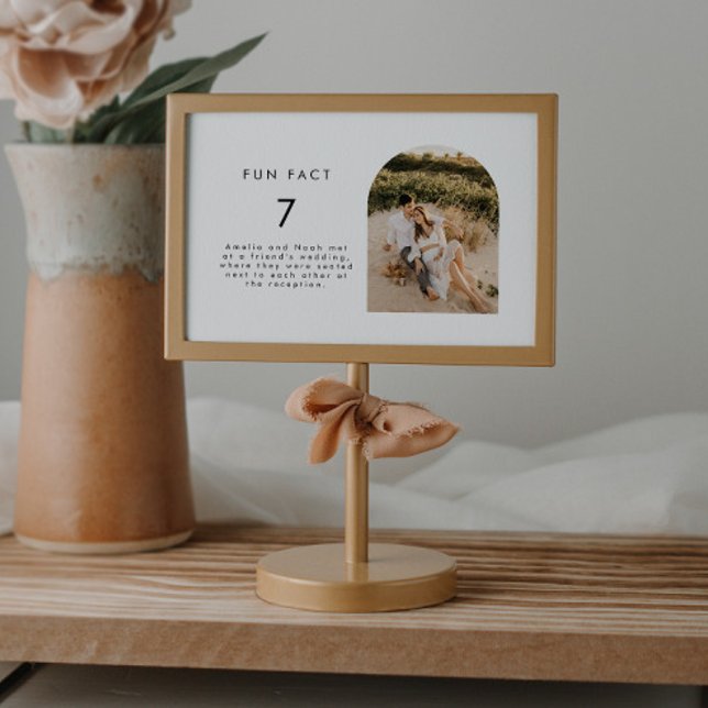 Carte Fun Fact Mariage Numéro de la photo (Créateur téléchargé)