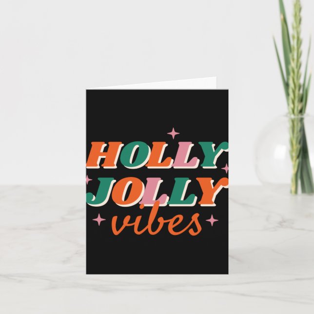 Carte Fun Holly Jolly Vibes Christmas Design Toddler T S (Devant)