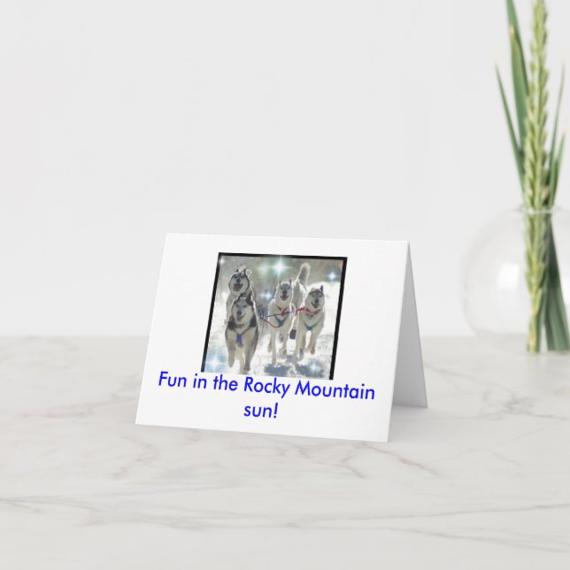 Carte Fun in the Rocky Mountain sun ! (Devant)