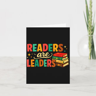 Carte Fun inspiring readers are leaders book lovers