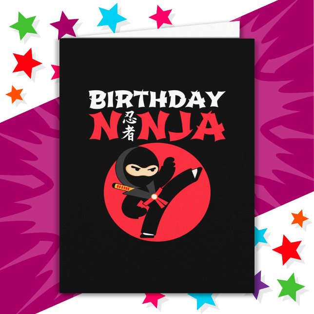 Carte Fun Karate Party Enfants Arts Martiaux Anniversair (Créateur téléchargé)