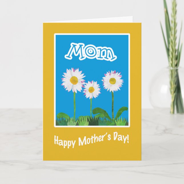 Carte Fun Mother's Day Card pour Maman : Daisies (Devant)