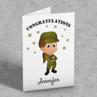 Fun Personnalisé Girl Army Décéder