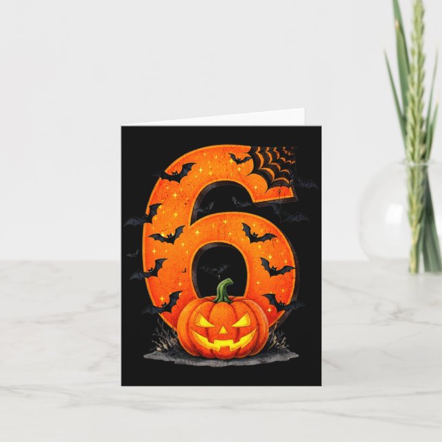Carte Fun Six Seven 6 7 Meme Design Couples Halloween  (Devant)