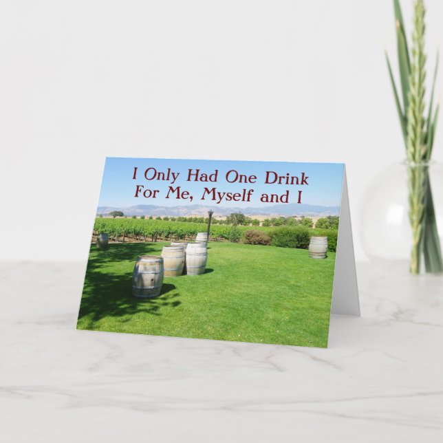 Carte Fun Vineyard Greeting Card! (Devant)