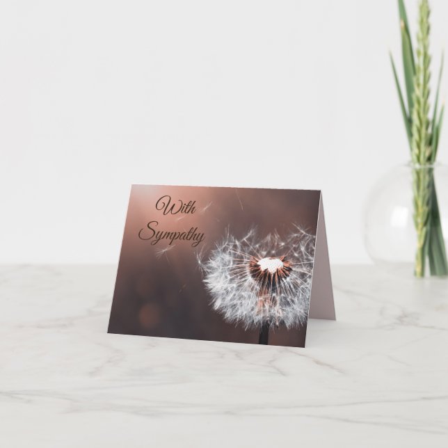 Carte funéraire pliable personnalisable (Devant)