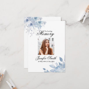 Carte Funeral Prayer Card Template