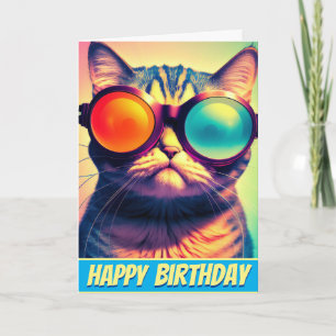 Carte Funky Cat's Psychedelic Acid Dream World