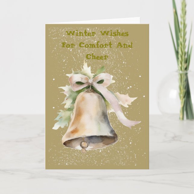 Carte Funky Snow Bell Celebration Card (Devant)