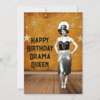 Funky Vintage Drama Queen Anniversaire