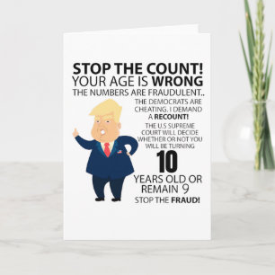 Carte Funny 10e année Anniversaire présent Bonne année d