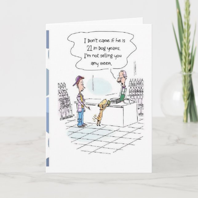 Carte Funny 21st Birthday Card! (Devant)
