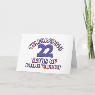 Carte FUNNY 22 ans de design